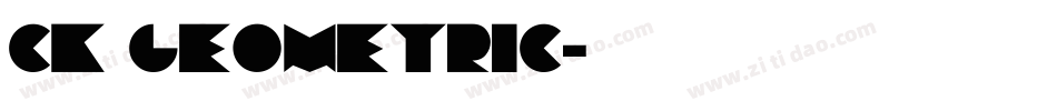 CK Geometric字体转换